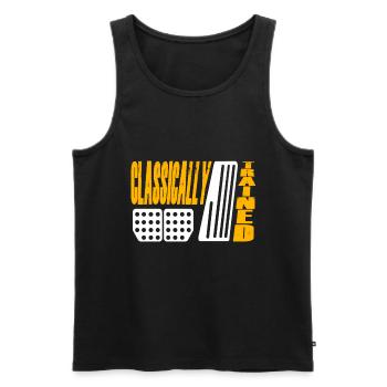 Manuelle Gangschaltung Knüppelschaltung - Männer Premium Bio Tank Top - Schwarz - Vorne - AI Model Male 178 light (178cm)