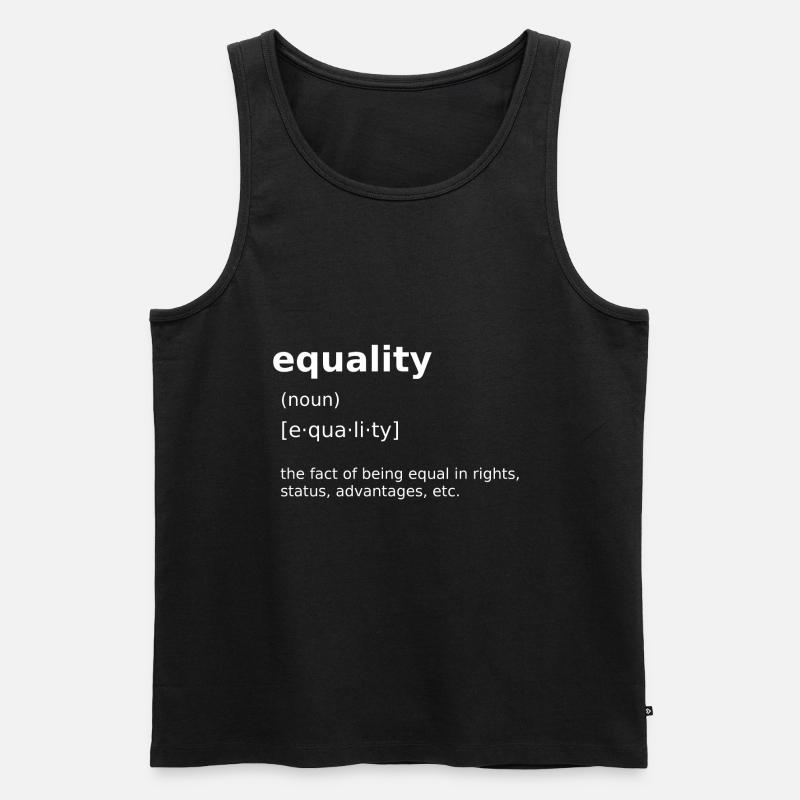 Equality - Männer Premium Bio Tank Top - Schwarz