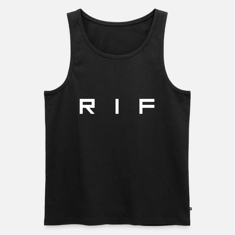 RIF - Männer Premium Bio Tank Top - Schwarz