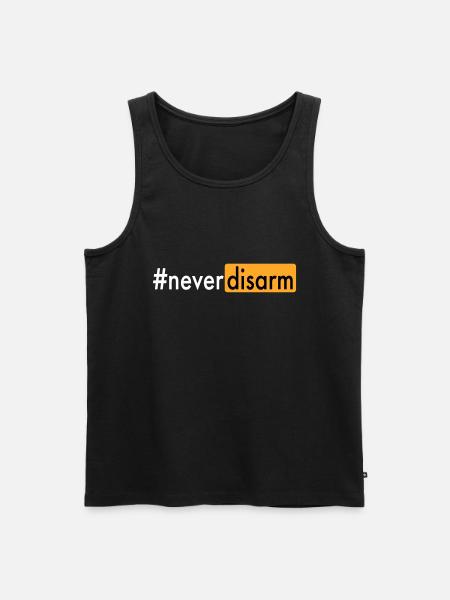 #neverdisarm - Débardeur bio Premium Homme - noir