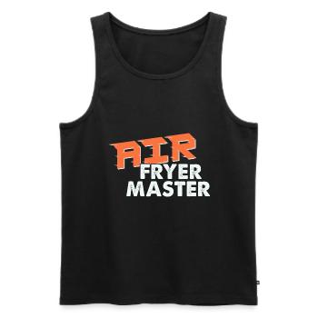 Heißluftfritteuse Master Culinary Crafts - Männer Premium Bio Tank Top - Schwarz - Vorne - AI Model Male 178 light (178cm)