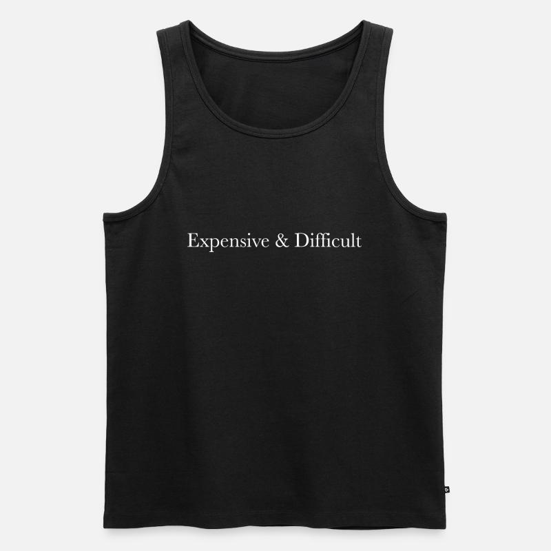 Expensive & Difficult - Männer Premium Bio Tank Top - Schwarz