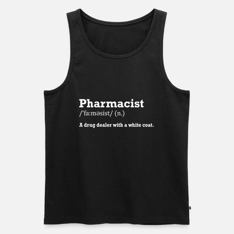 Pharmacist Geschenk Apotheke - Männer Premium Bio Tank Top - Schwarz