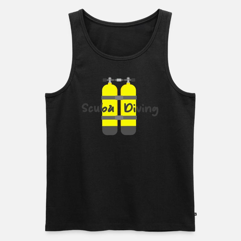 Scuba Diving - Männer Premium Bio Tank Top - Schwarz