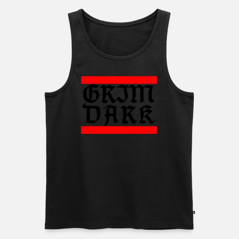 GRIMDARK Black - Männer Premium Bio Tank Top - undefined
