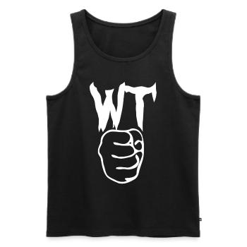 WingTsun Wing Chun Chung Faust Wing-Tsun - Men's Premium Organic Tank Top - black - Front - Michal (187cm)