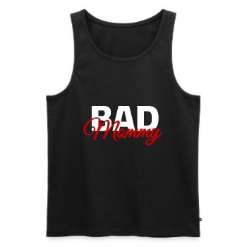 Bad Mommy - Bad Mom - Men's Premium Organic Tank Top - black - Front - Michal (187cm)