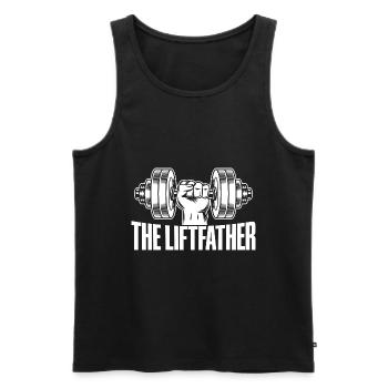 Powerlifting Bodybuilder The Liftfather Gym Gift - Men's Premium Organic Tank Top - black - Front - Michal (187cm)