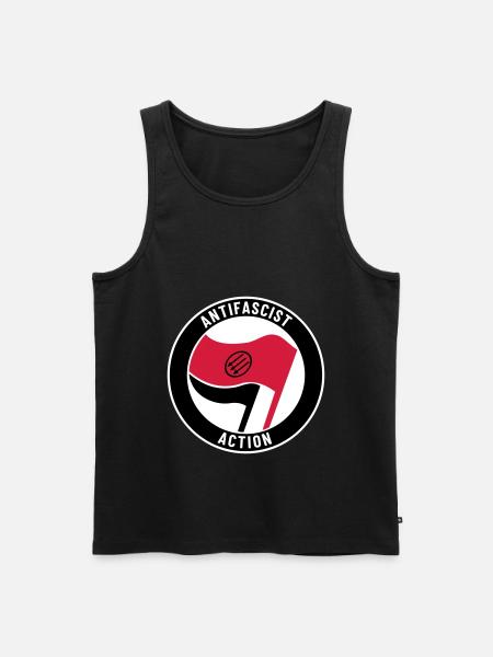 Antifascist Action – 3 Arrows - Männer Premium Bio Tank Top - Schwarz