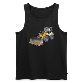 Radlader - Männer Premium Bio Tank Top - Schwarz - Vorne - AI Model Male 178 light (178cm)