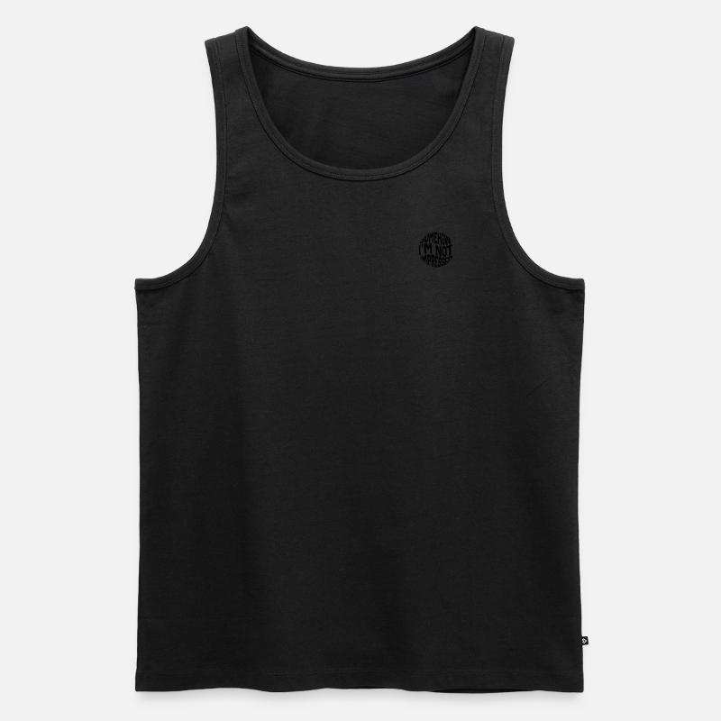 Not impressed Statement - Men's Premium Organic Tank Top - undefined