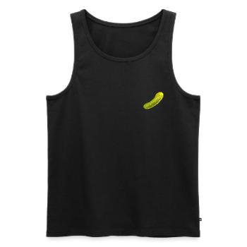 cucumber - Men's Premium Organic Tank Top - black - Front - AI Model Male 178 light (178cm)