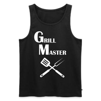 Grill Master Grillen Grillkönig Geschenkidee Mann - Männer Premium Bio Tank Top - Schwarz - Vorne - AI Model Male 178 light (178cm)