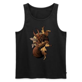 Herbstgold - Männer Premium Bio Tank Top - Schwarz - Vorne - Michal (187cm)