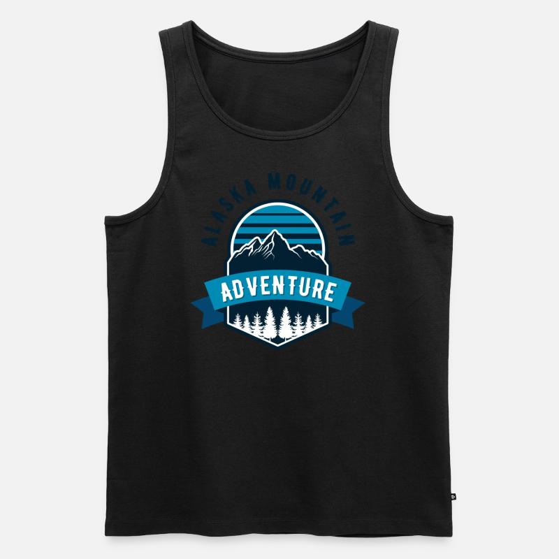 Alaska Mountain Adventure - Männer Premium Bio Tank Top - undefined