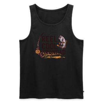 Reel cool Grandad Reel cool Grandad Inspiration sp - Männer Premium Bio Tank Top - Schwarz - Vorne - Michal (187cm)