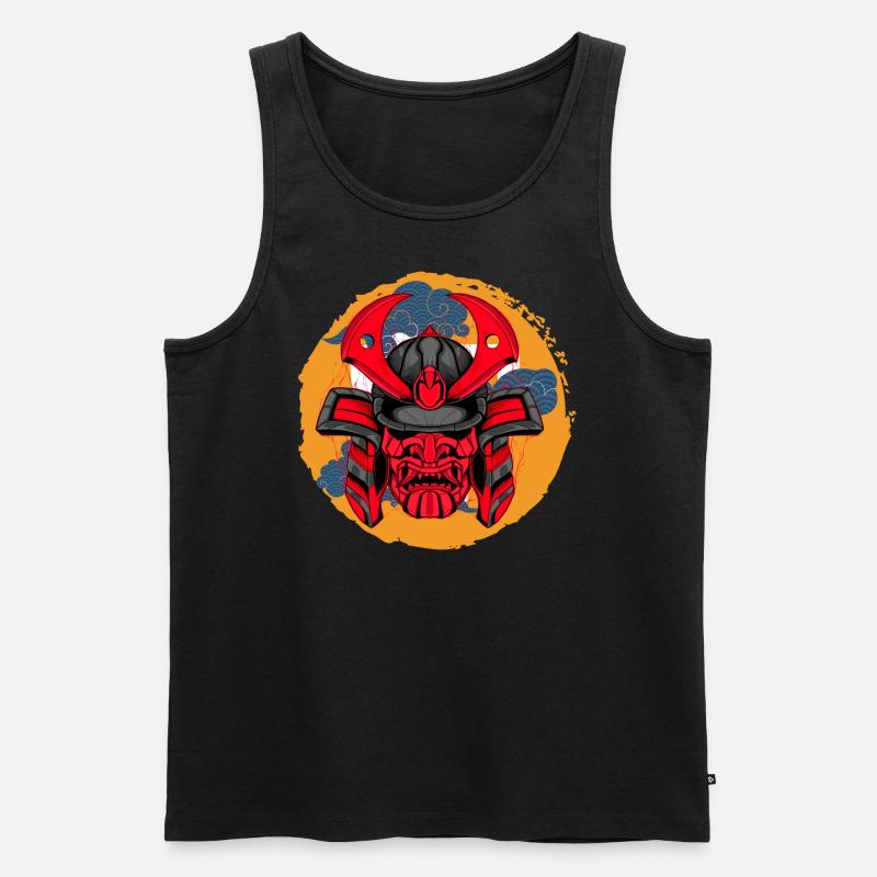 Samurai_3 - Männer Premium Bio Tank Top - Schwarz