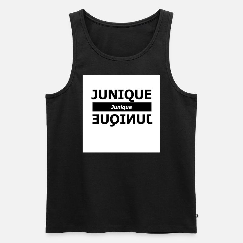 Junique - Männer Premium Bio Tank Top - Schwarz