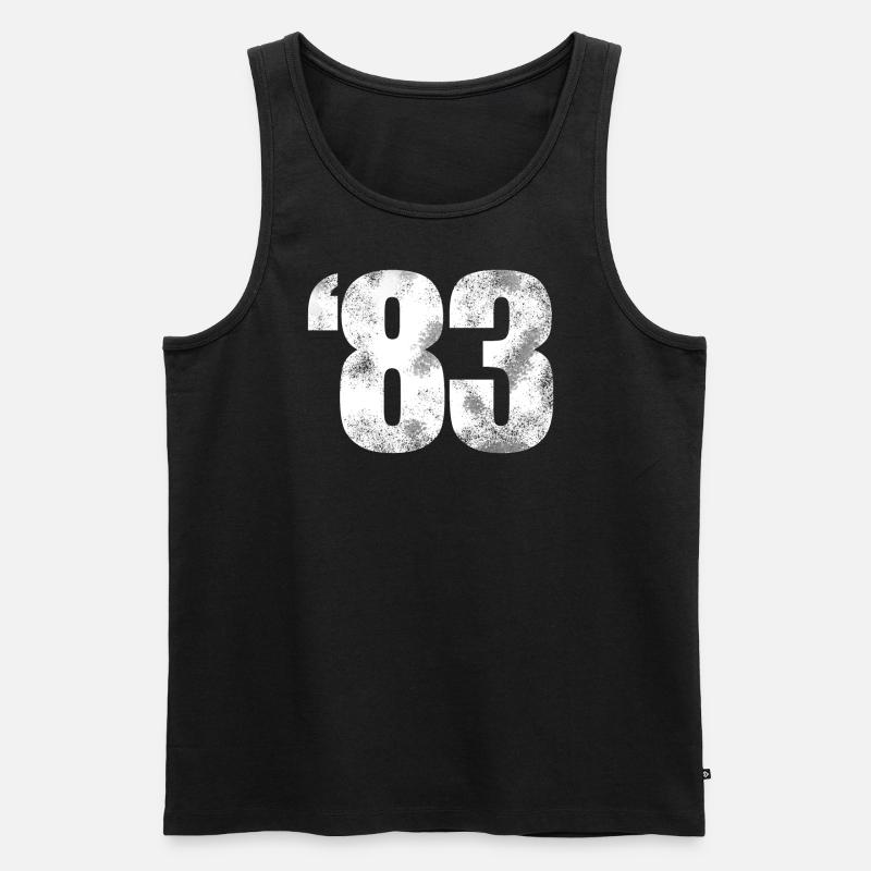 83 now! - Männer Premium Bio Tank Top - Schwarz