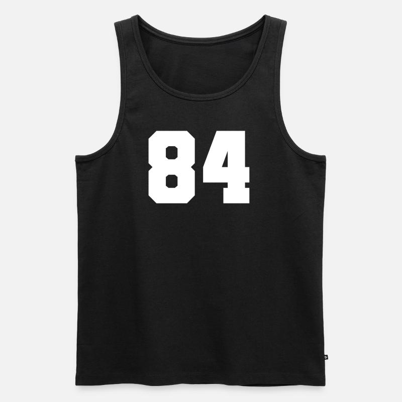 Team 84 - Männer Premium Bio Tank Top - Schwarz