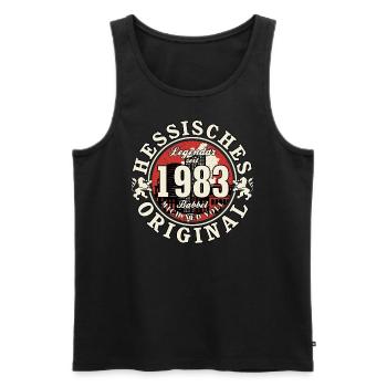 40. Geburtstag 2023 Hessisches Original Geschenk - Männer Premium Bio Tank Top - Schwarz - Vorne - Michal (187cm)