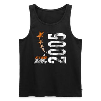 18. Geburtstag - Männer Premium Bio Tank Top - Schwarz - Vorne - Michal (187cm)
