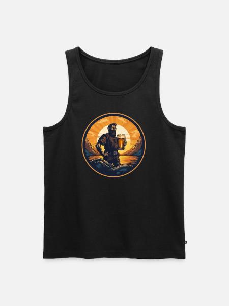 Bier - Männer Premium Bio Tank Top - Schwarz