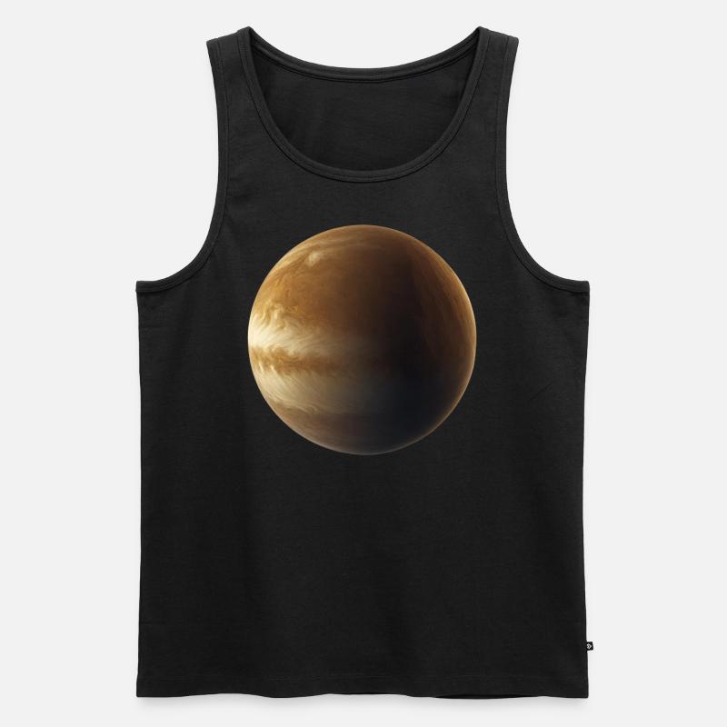 Planet Venus - Männer Premium Bio Tank Top - Schwarz