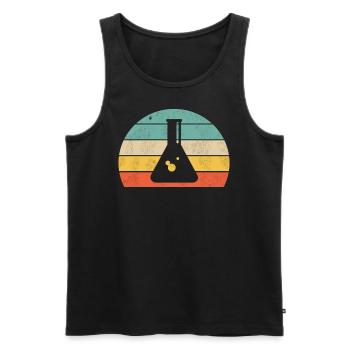Laboratory assistant - Men's Premium Organic Tank Top - black - Front - AI Model Male 178 light (178cm)