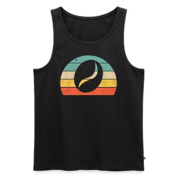 Coffee bean - Men's Premium Organic Tank Top - black - Front - AI Model Male 178 light (178cm)