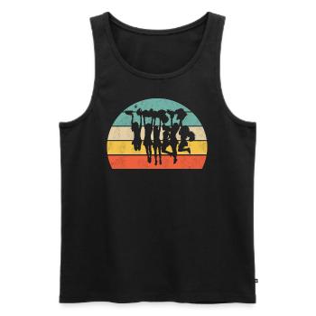 cheerleader - Männer Premium Bio Tank Top - Schwarz - Vorne - Michal (187cm)