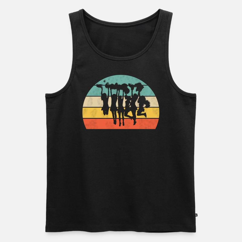 cheerleader - Männer Premium Bio Tank Top - Schwarz