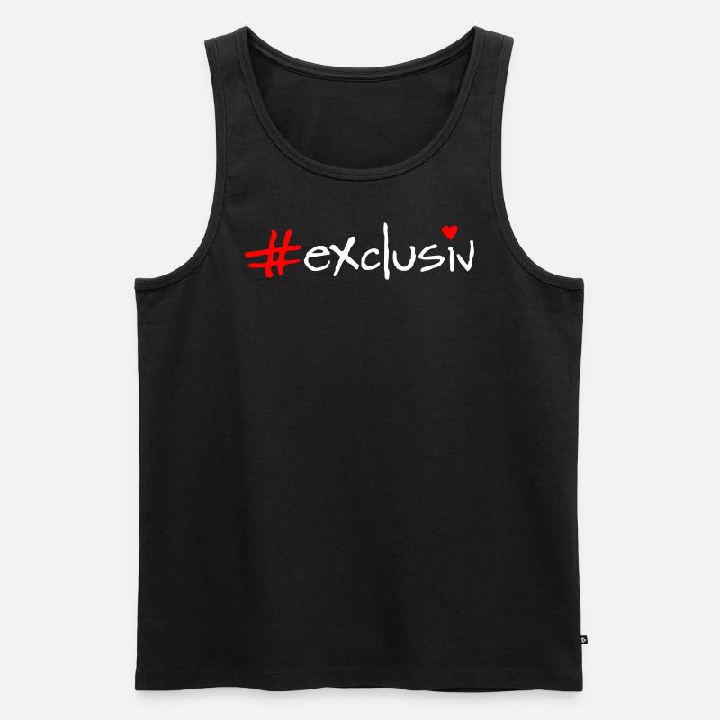 exclusiv - Männer Premium Bio Tank Top - Schwarz