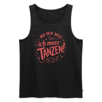 Aus dem Weg - Männer Premium Bio Tank Top - Schwarz - Vorne - Michal (187cm)
