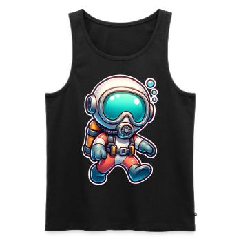 Tauchen Taucher - Männer Premium Bio Tank Top - Schwarz - Vorne - AI Model Male 178 light (178cm)