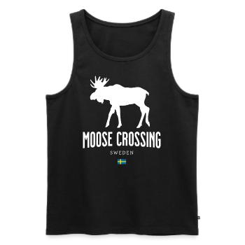 Elch Schweden - Männer Premium Bio Tank Top - Schwarz - Vorne - AI Model Male 178 light (178cm)