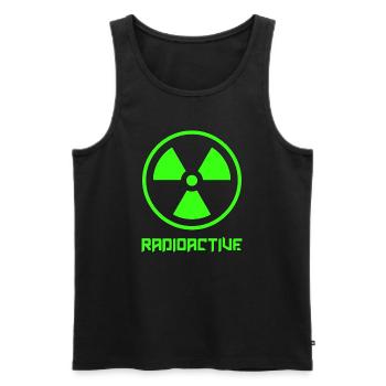 Radioaktiv Symbol – Nuclear – T-Shirt - Männer Premium Bio Tank Top - Schwarz - Vorne - Michal (187cm)
