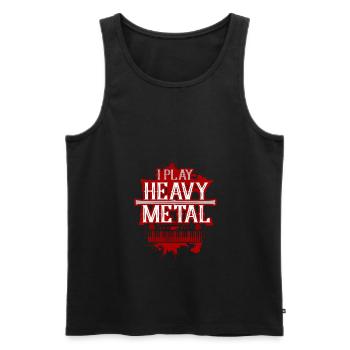 Chemise Heavy Metal - Débardeur bio Premium Homme - noir - Devant - AI Model Male 178 light (178cm)