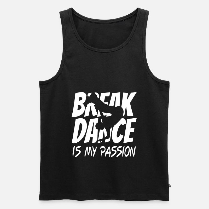 Breakdance - Débardeur bio Premium Homme - noir