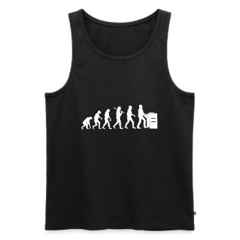 Évolution du musicien Hammond Organ Rock - Débardeur bio Premium Homme - noir - Devant - Michal (187cm)