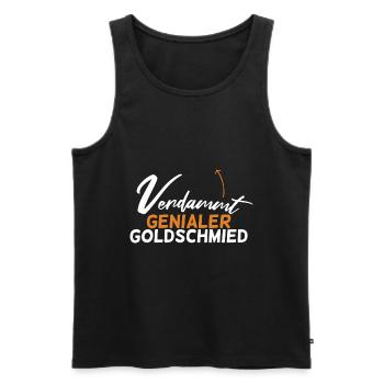 Goldschmied Schmiedekunst Handwerker Geschenk - Männer Premium Bio Tank Top - Schwarz - Vorne - Michal (187cm)