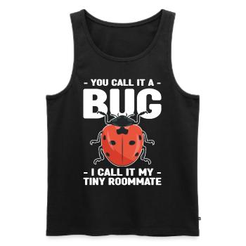 Insekten sammeln - Männer Premium Bio Tank Top - Schwarz - Vorne - Michal (187cm)
