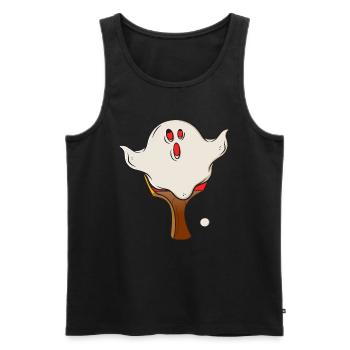 Tennis de table Halloween Spirit Halloween Déguisement - Débardeur bio Premium Homme - noir - Devant - AI Model Male 178 light (178cm)
