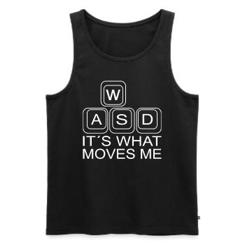 Gaming Retro Gift Idea - Men's Premium Organic Tank Top - black - Front - Michal (187cm)