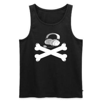 Gaming Retro Gift Idea - Men's Premium Organic Tank Top - black - Front - Michal (187cm)
