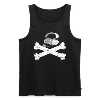 Gaming Retro Gift Idea - Men's Premium Organic Tank Top - black - Front - Michal (187cm)