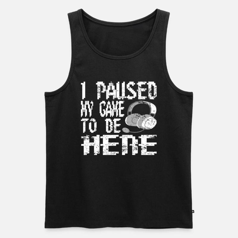 Gaming Retro Geschenkidee - Männer Premium Bio Tank Top - Schwarz