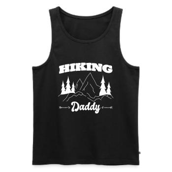 Outfit de plein air Papa amusant pour les randonneurs - Débardeur bio Premium Homme - noir - Devant - Michal (187cm)