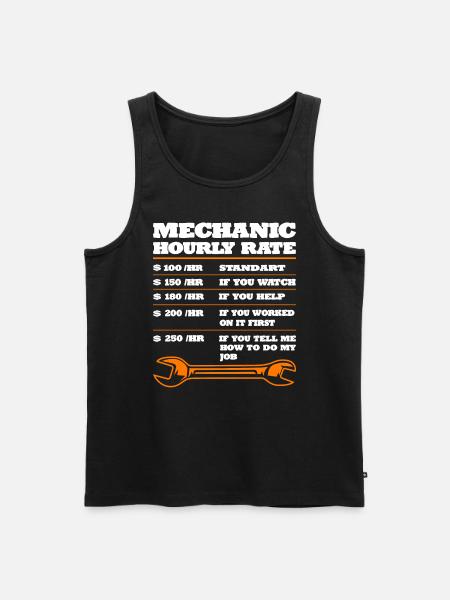 Mechaniker KFZ Auto Geschenkidee - Männer Premium Bio Tank Top - Schwarz