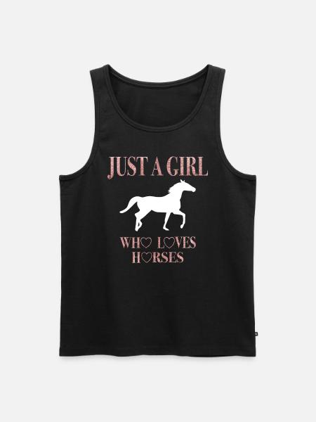 Pferd Reiten Reitverein Geschenkidee - Männer Premium Bio Tank Top - Schwarz